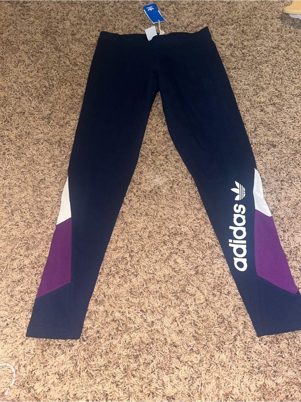 NWT WOMENS ADIDAS 90S BLOCK TIGHTS M 90s Y2K Style